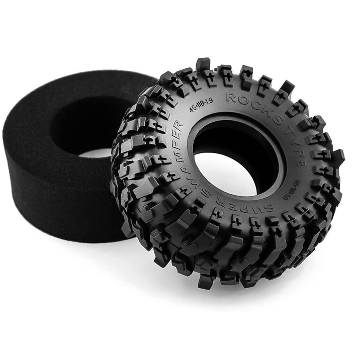 4PCS 118x45mm 1/10 Crawler Tires (Rubber) - upgraderc