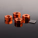 4PCS 12x5mm Wheel Hex for Axial SCX10 Wrangler 1/10 (Aluminium) Hex Adapter New Enron ORANGE 