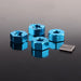 4PCS 12x5mm Wheel Hex for Axial SCX10 Wrangler 1/10 (Aluminium) Hex Adapter New Enron BLUE 