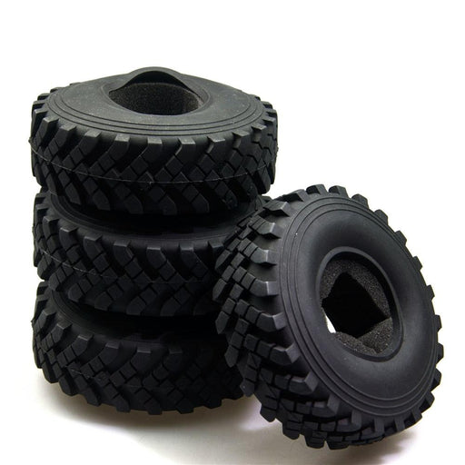 4PCS 130x40mm 2.2" 1/10 Crawler Tires (Rubber) - upgraderc