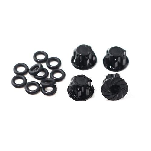 4PCS 1/35 1/32 M2 Nuts Tamper Proof Hexagonal Hubcap - upgraderc