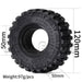 4PCS 2.2" 120x50mm Tires for 1/10 Crawler (Rubber) Band en/of Velg New Enron 