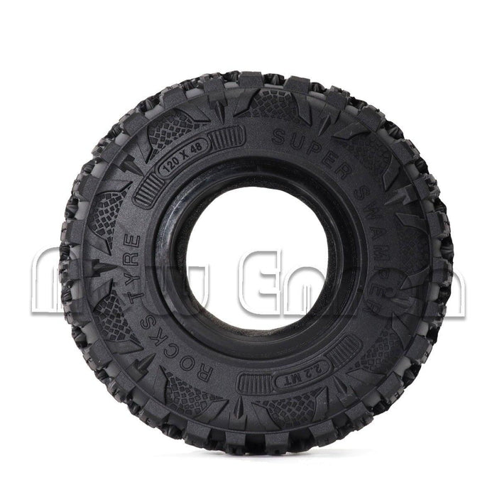 4PCS 2.2" 120x50mm Tires for 1/10 Crawler (Rubber) Band en/of Velg New Enron 