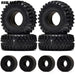 4PCS 2.2" 126x55mm 1/10 Crawler Tires (Rubber) Band en/of Velg New Enron Style-A 4pcs 