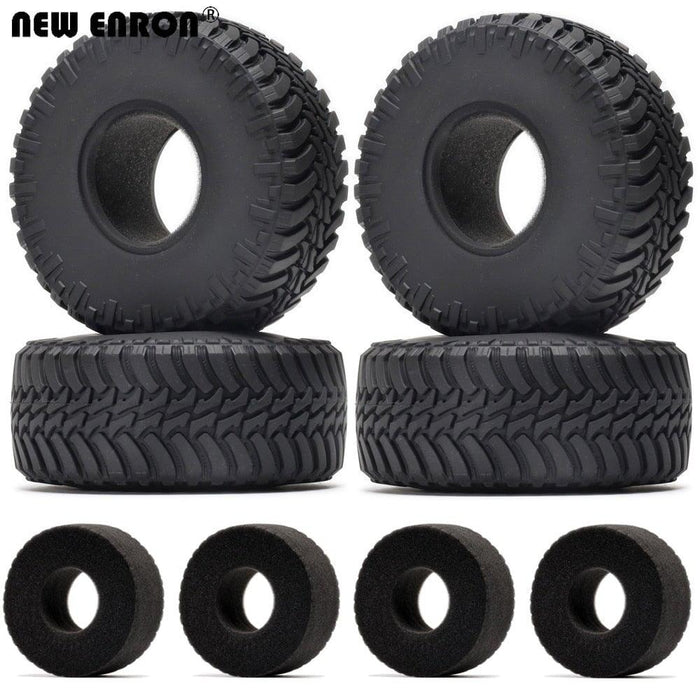 4PCS 2.2" 130x58mm 1/10 Crawler Tires (Rubber) Band en/of Velg New Enron Style-A 4pcs 