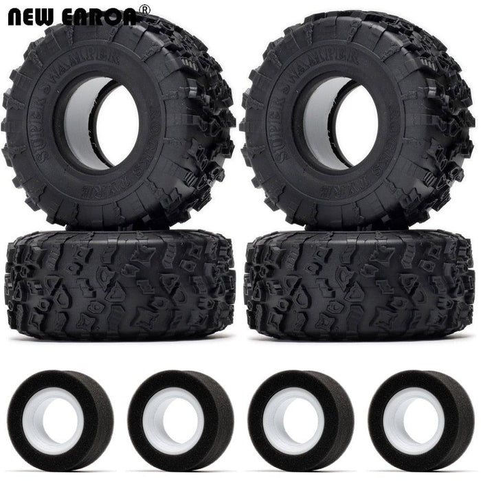 4PCS 2.2" 132x58mm 1/10 Crawler Tires (Rubber) Band en/of Velg New Enron Style-B 4pcs 