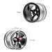 4PCS 2.2" 140x58mm 1/10 Crawler Beadlock Wheels Set (Aluminium+Rubber) - upgraderc