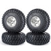 4PCS 2.2" 140x58mm 1/10 Crawler Beadlock Wheels Set (Aluminium+Rubber) - upgraderc