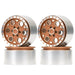 4PCS 2.2" 65x35mm Beadlock Rims for 1/10 Crawler (Aluminium) Band en/of Velg New Enron Coppery 