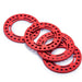 4PCS 2.2" Beadlock Wheel Rings for 1/10 Crawler (Aluminium) Band en/of Velg Yeahrun Red 