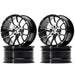 4PCS 52x26mm 1/10 Drift Wheel Rims (Aluminium) Band en/of Velg New Enron BLACK 4PCS 