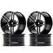 4PCS 52x26mm 1/10 Drift Wheel Rims (Aluminium) Band en/of Velg New Enron BLACK 4PCS 