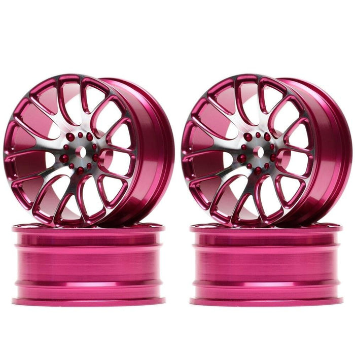 4PCS 52x26mm 1/10 Drift Wheel Rims (Aluminium) Band en/of Velg New Enron PINK 4PCS 