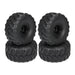 4PCS 69x33mm 1/24 Beadlock Wheel Set (Kunststof, rubber) - upgraderc