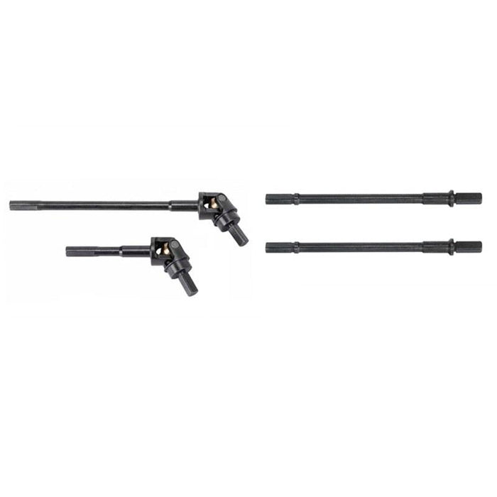 4PCS AR45 Portal Axle Front/Rear Axle Shaft CVD Set for Axial SCX10 III 1/10 (Metaal) Onderdeel upgraderc 