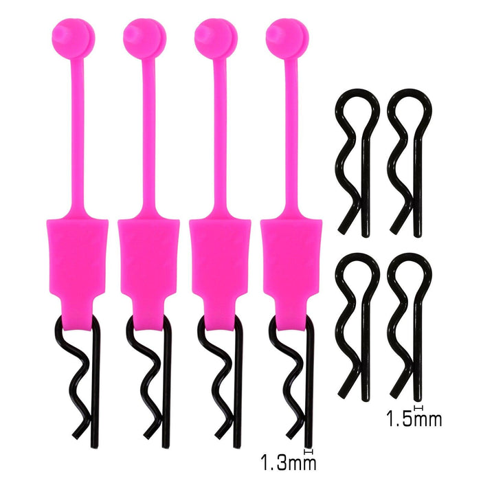 4PCS Body Clips with retainers Body Clip Injora Purple 