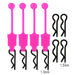4PCS Body Clips with retainers Body Clip Injora Purple 