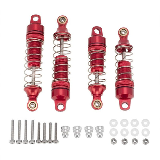 4PCS Front/rear Shock Absorber for Losi Mini-T 2.0 (Aluminium) Schokdemper upgraderc Red 