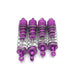 4PPCS Front/rear Shock Absorbers for WLtoys 1/10 (Metaal) Schokdemper upgraderc Purple 