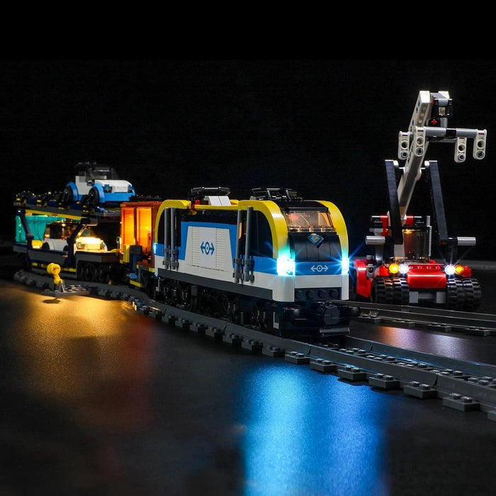60336 Freight Train Building Blocks LED Light Kit - upgraderc