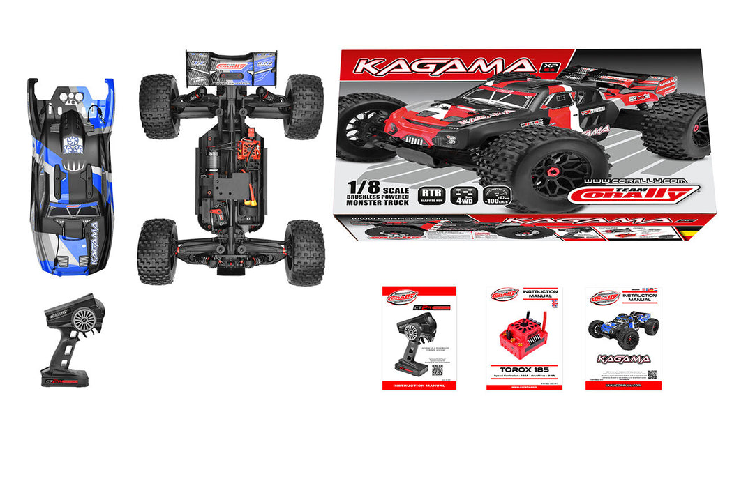 Team Corally KAGAMA XP 6S 1/8 Truggy PNP (Blauw)