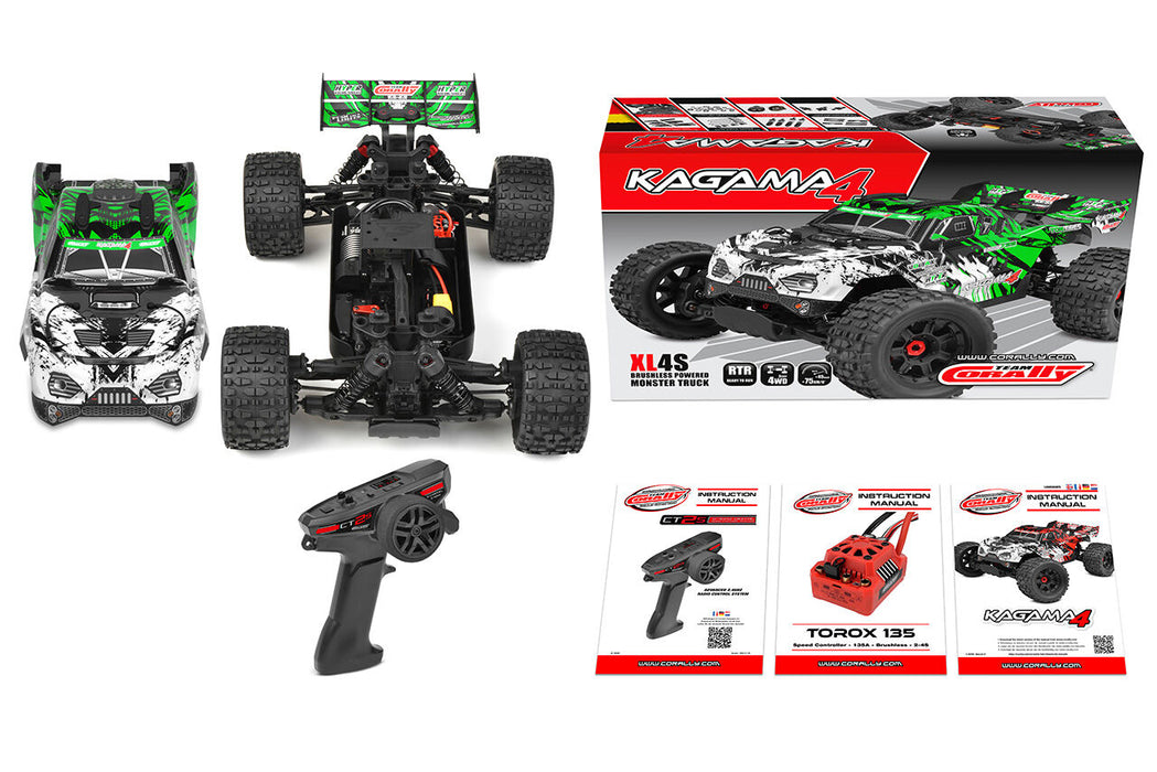 Team Corally KAGAMA 4 1/10 Truggy PNP (Groente)