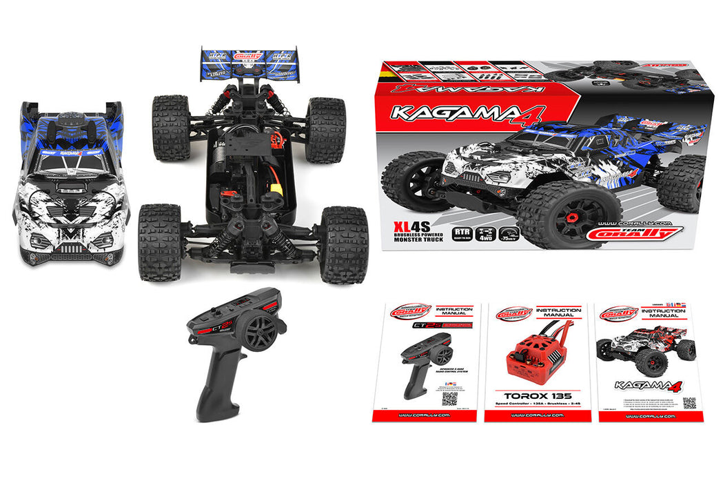 Team Corally KAGAMA 4 1/10 Truggy PNP (Blauw)