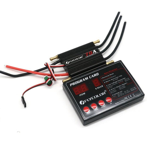 70A Brushless ESC Speed Controller w/ Progam Card (Boot) ESC FLYCOLOR 70A and Card 