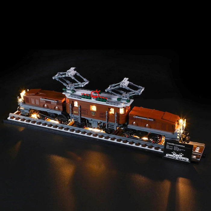 76210 Crocodile Locomotive Building Blocks LED Light Kit - upgraderc