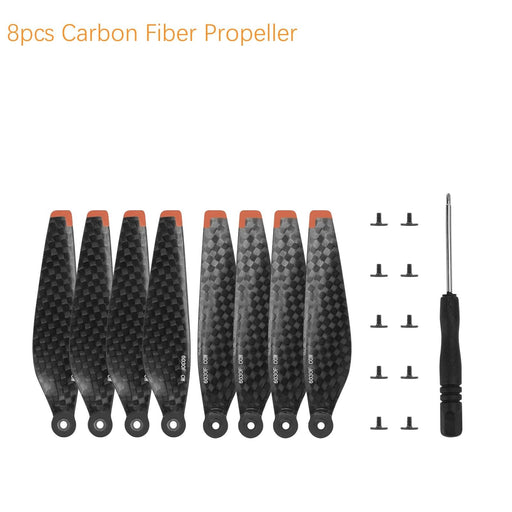 8PCS DJI Mini 3 Pro 6030F Carbon Fiber Propeller (Koolstofvezel) - upgraderc