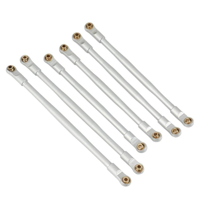 8PCS Link Rod, Rear Trailing Arm for Axial RBX10 Ryft (Metaal) Onderdeel upgraderc 