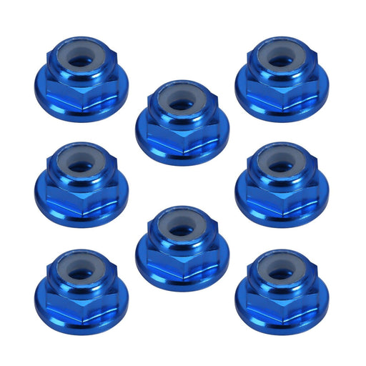 8PCS M2 Wheel Lock Nuts for 1/18, 1/24 Crawler (Aluminium) Schroef Injora Deep Blue 1 