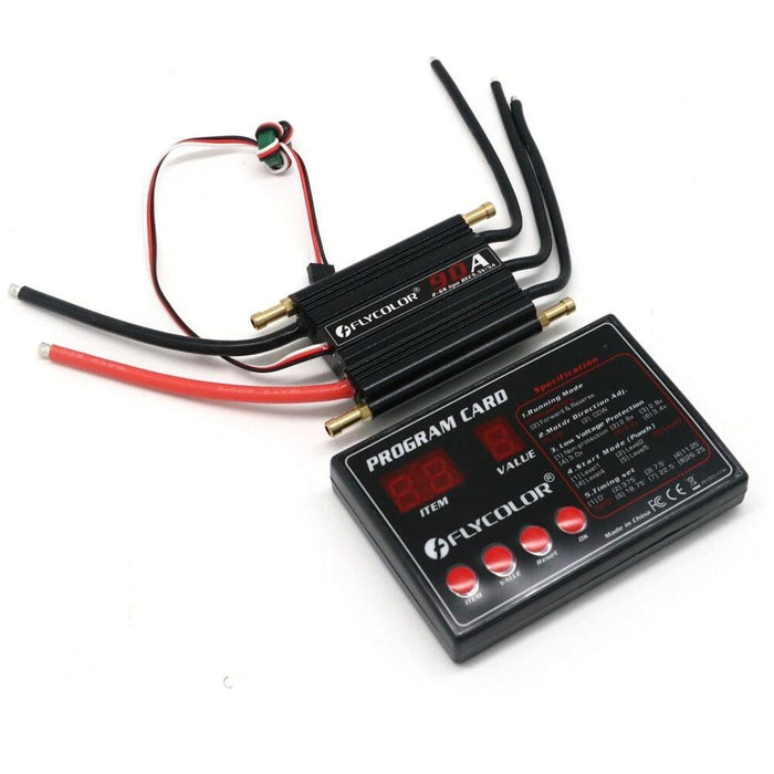 90A Brushless ESC Speed Controller w/ Progam Card (Boot) ESC FLYCOLOR 90A and Card 