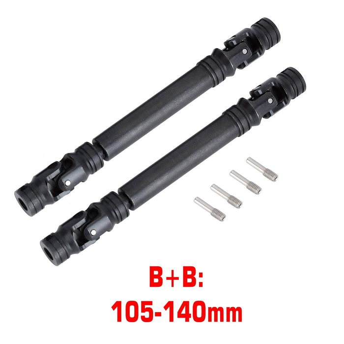 95-110mm/105-140mm Drive Shaft for Axial SCX10 TRX4 Redcat 1/10 (Staal) Onderdeel Injora 2PCS B-B 