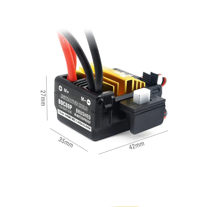 Surpass Hobby 540 PLUS V2 13T Brushed Motor, 80A ESC, Program Card