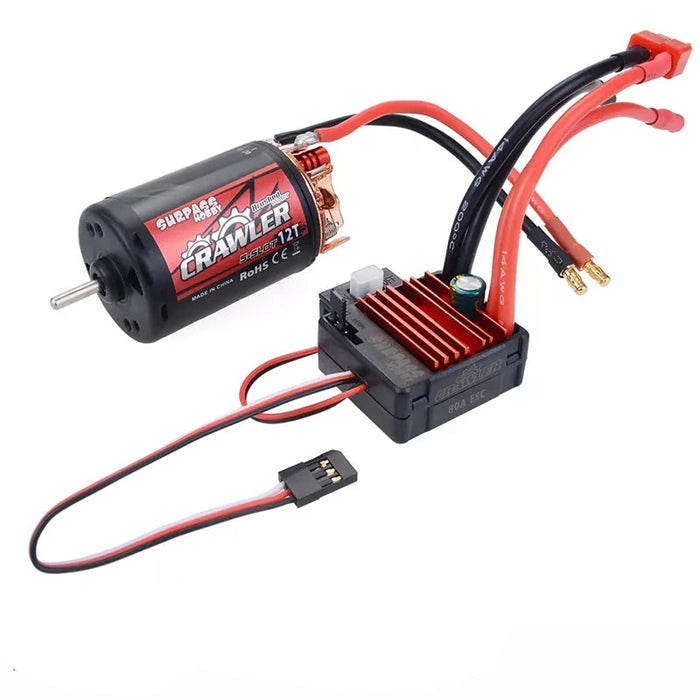 Surpass Hobby Crawler 550 16T Brushed Motor, 80A ESC