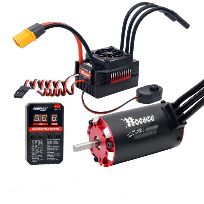 Surpass Hobby Rocket V2 3650 4700KV Brushless Motor, 60A ESC, Program Card