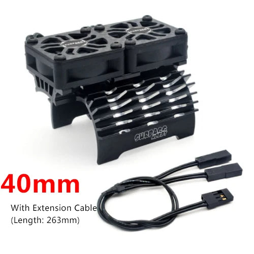 Surpass Hobby Double Fans Heat Sink 40/50mm (Aluminium)