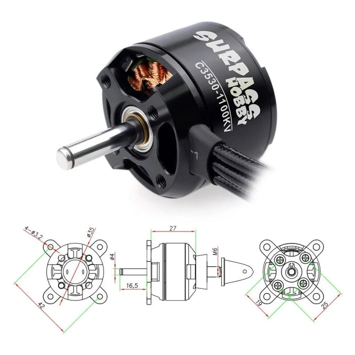 Surpass Hobby C3530 1400KV Outrunner Brushless Motor