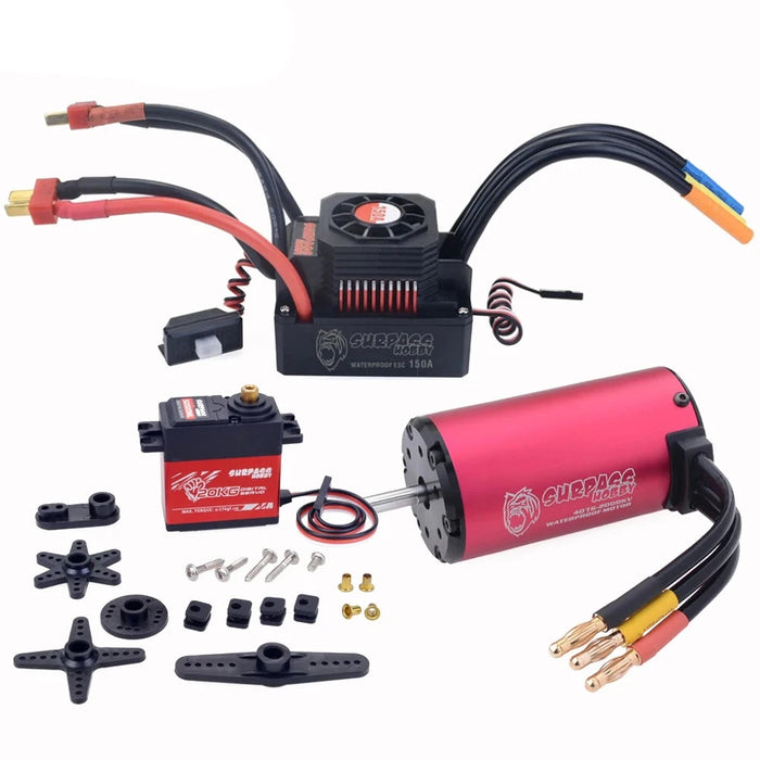 Surpass Hobby 4076 2000KV Brushless Motor, 120A ESC, 25kg Servo