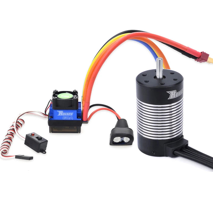 SURPASS HOBBY Rocket 3660 3300KV Waterproof Brushless Motor, 60A ESC