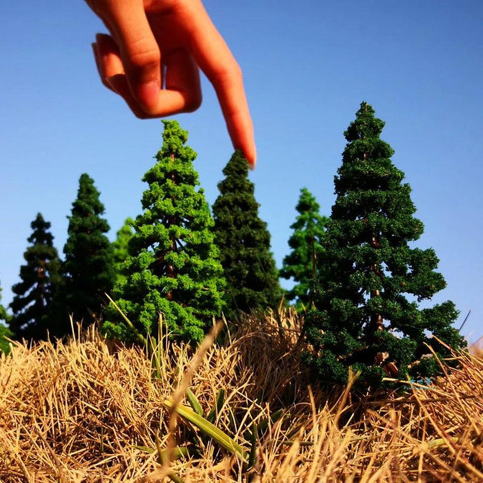 2PCS 40-120mm Pine Trees Model