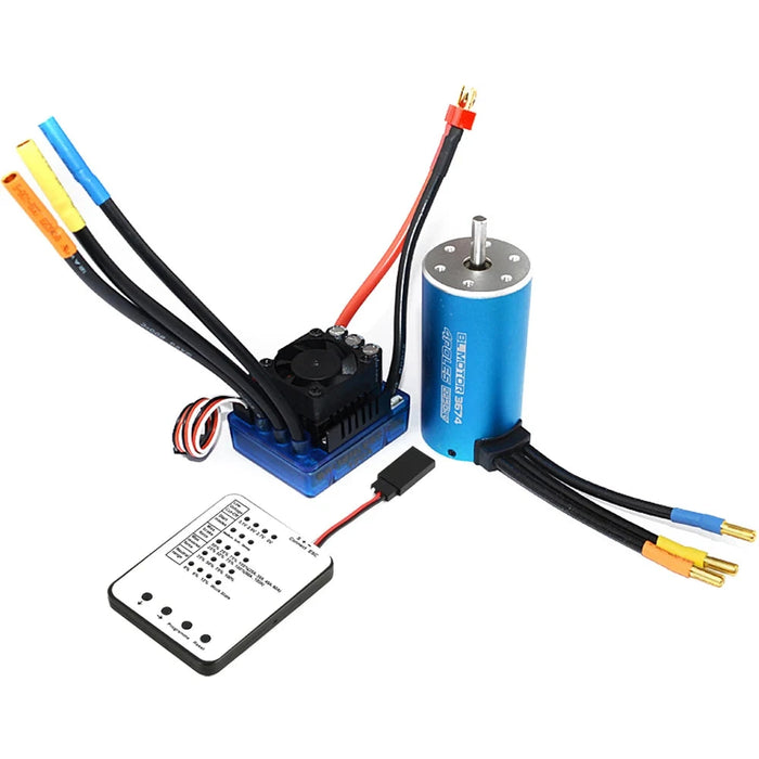 Surpass Hobby BL Motor 3674 1580KV Inrunner Brushless Motor, 120A ESC, Program Card