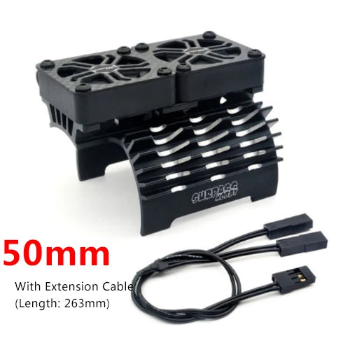 Surpass Hobby Double Fans Heat Sink 40/50mm (Aluminium)