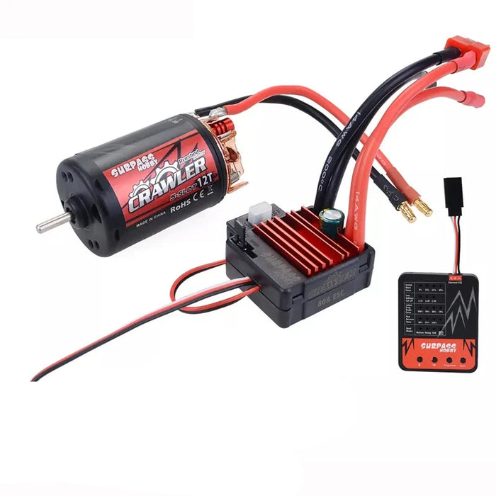 Surpass Hobby Crawler 540 16T Brushed Motor, 60A ESC, Program Card