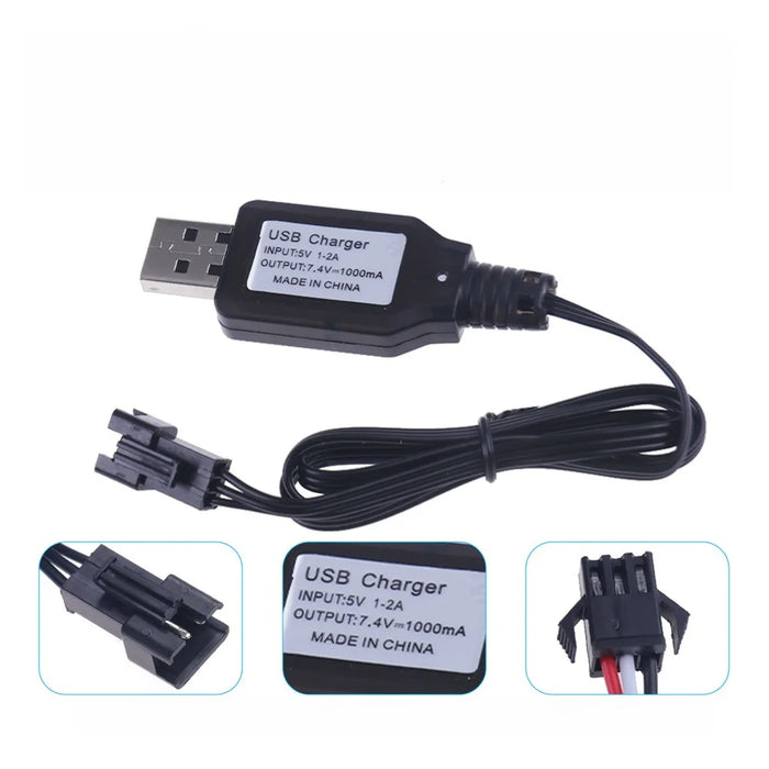 7.2V/7.4V SM-2P NiMH USB Battery Charger