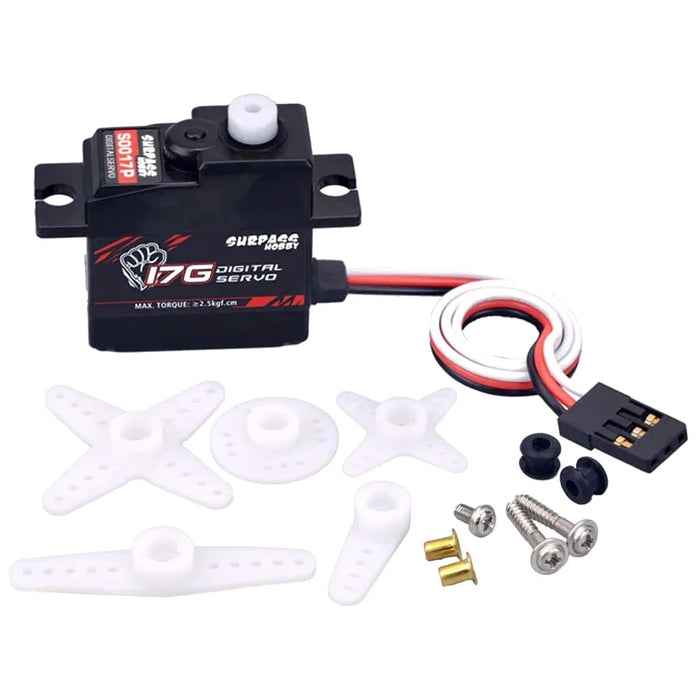 Surpass Hobby S0017P 25T 17g 1.8KG 4.8-6.0V Plastic Gear Digital Servo