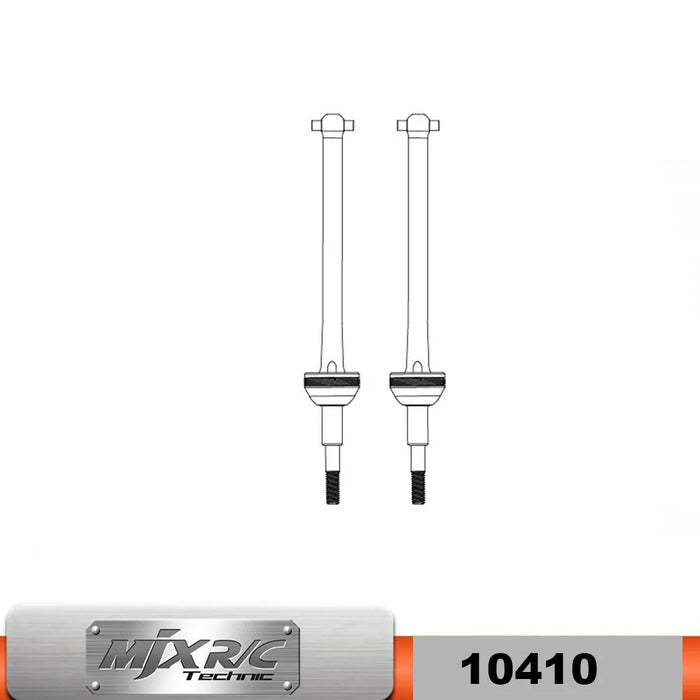 2PCS Front/Rear CVD Drive Shafts for MJX Hyper Go 10208 1/10 (10410)