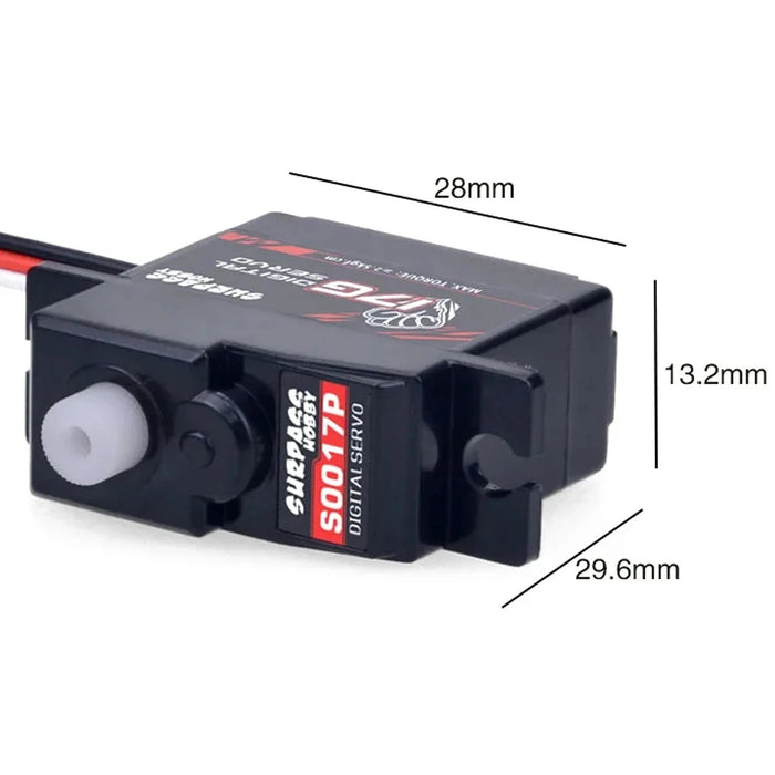 Surpass Hobby S0017P 25T 17g 1.8KG 4.8-6.0V Plastic Gear Digital Servo