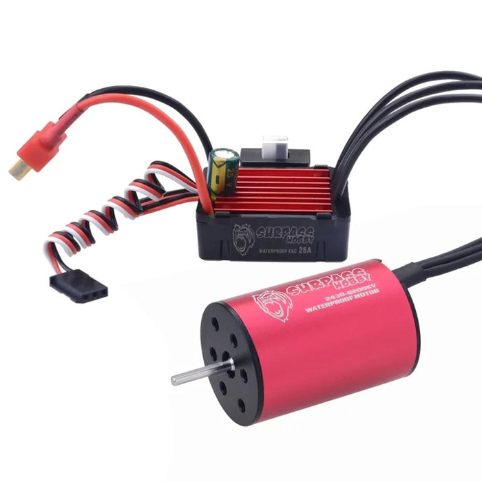 Surpass Hobby 2430 6300KV Brushless Motor, 25A ESC